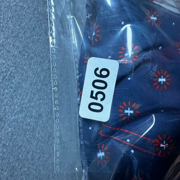 Express Men's Board Shorts L Trunks Swim Hybrid Red Blue Flowers Pockets NWT - Picture 12 of 12